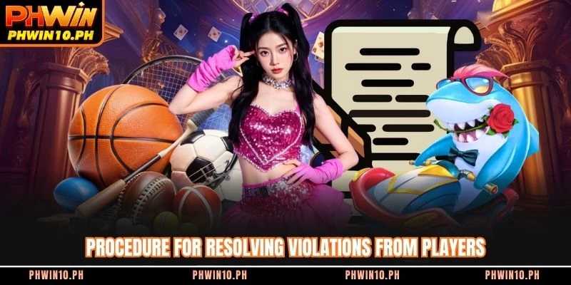 Procedure for resolving violations from players