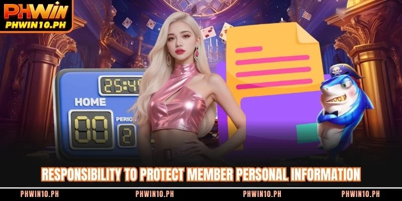 Responsibility to protect member personal information
