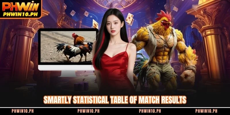 Smartly statistical table of match results